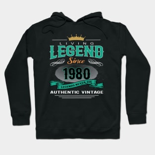 Birthday - Living Legend Since 1980 Hoodie